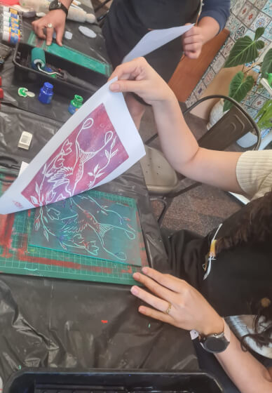Tote Bag Block Printing Workshop for Beginners