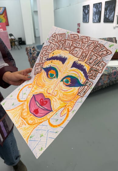 Trash Drawing Workshop: Self-Portrait Edition
