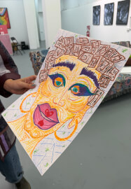 Trash Drawing Workshop: Self-Portrait Edition
