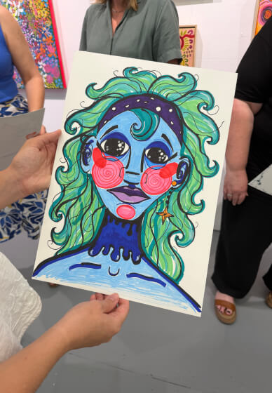 Trash Drawing Workshop: Self-Portrait Edition
