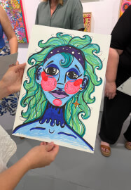 Trash Drawing Workshop: Self-Portrait Edition