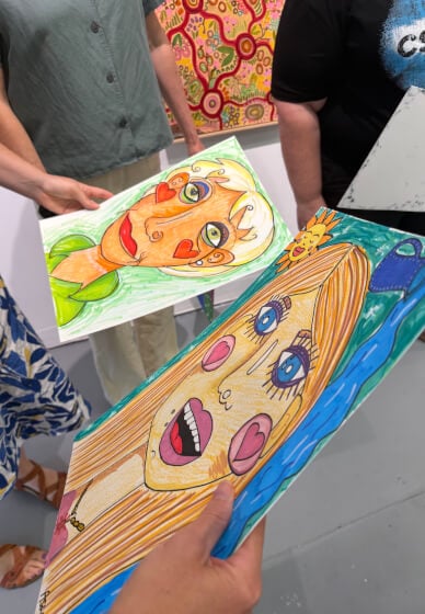 Trash Drawing Workshop: Self-Portrait Edition