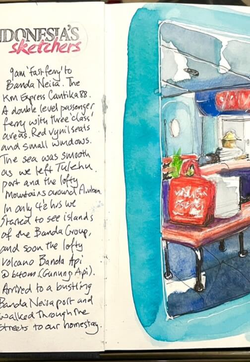 Travel Sketching and Journalling Class