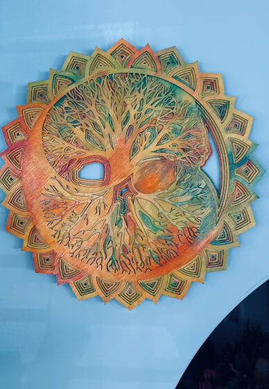 Tree of Life Wood Pigment Painting Art Workshop