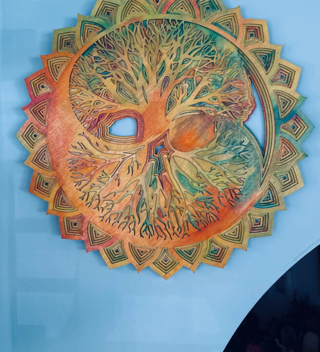 Tree of Life Wood Pigment Painting Art Workshop