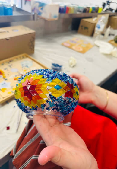 Turkish Mosaic Lamp Class for Teens