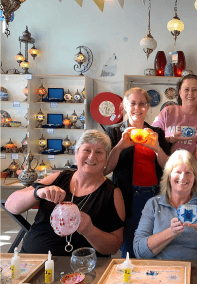 Turkish Mosaic Lamp Class in Canberra