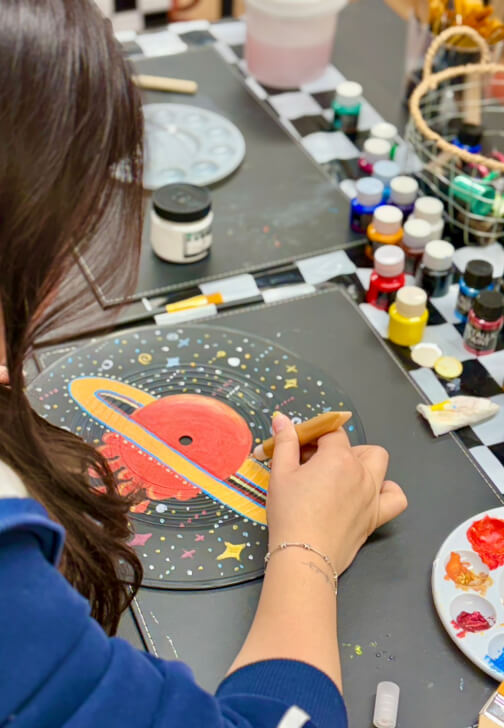 Turn Your Favourite Song Into Art: Vinyl Record Painting Workshop
