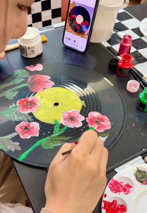 Turn Your Favourite Song Into Art: Vinyl Record Painting Workshop