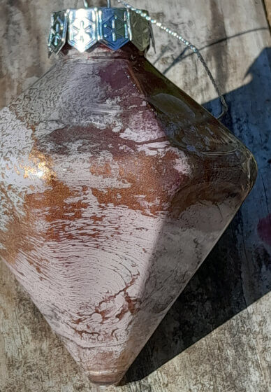 Unique Mixed Media Christmas Baubles Ornaments