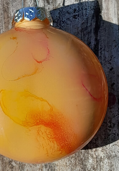 Unique Mixed Media Christmas Baubles Ornaments