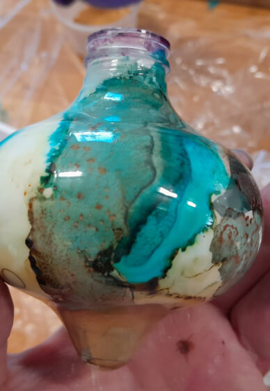 Unique Mixed Media Christmas Baubles Ornaments