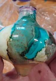 Unique Mixed Media Christmas Baubles Ornaments