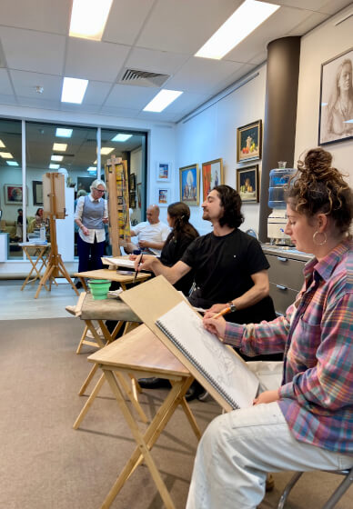 Untutored Life Model Portrait Drawing Experience