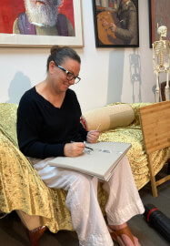 Untutored Life Model Portrait Drawing Experience
