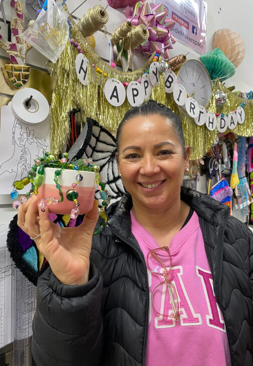 Upcycled Beaded Forever Plant Workshop