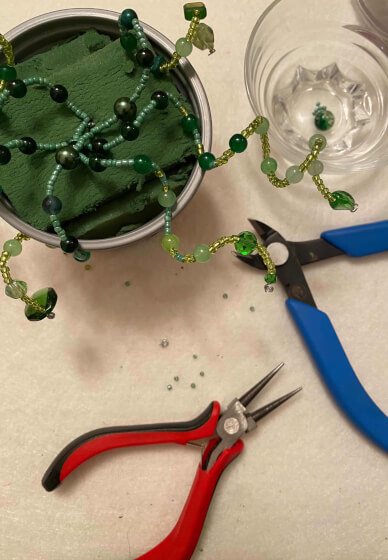 Upcycled Beaded Forever Plant Workshop