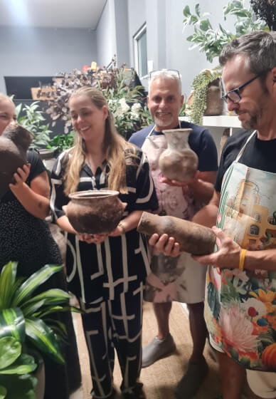 Upcycled Modern Rustic Aged Vase Workshop
