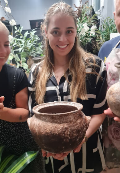 Upcycled Modern Rustic Aged Vase Workshop