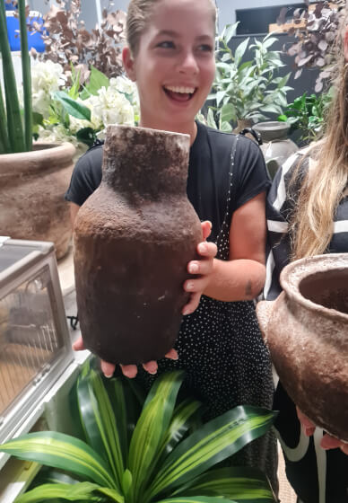 Upcycled Modern Rustic Aged Vase Workshop