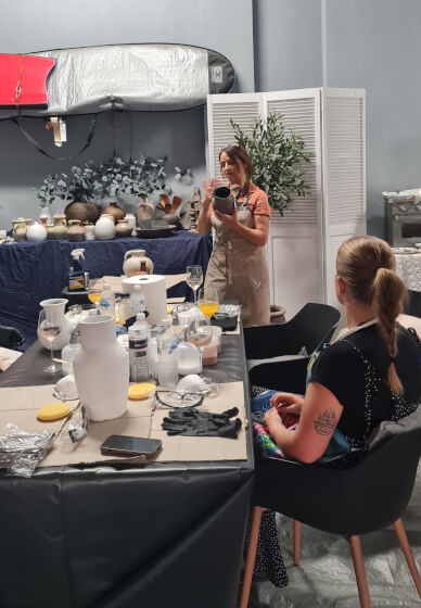 Upcycled Modern Rustic Aged Vase Workshop
