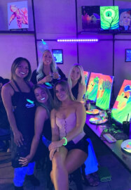 UV Glow in the Dark Paint and Sip Workshop