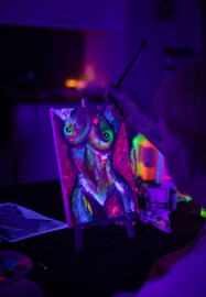 UV Neon Paint and Sip Party Workshop