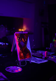 UV Neon Paint and Sip Party Workshop