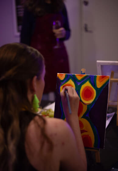 UV Neon Paint and Sip Party Workshop