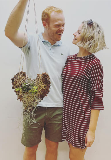 Valentine Love Heart Kokedama Workshop