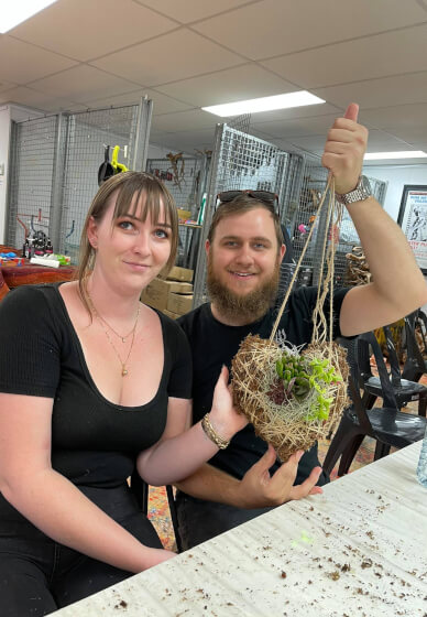 Valentine Love Heart Kokedama Workshop