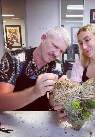 Valentine Love Heart Kokedama Workshop