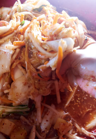 Vegan Fizzy Kimchi Making Demo