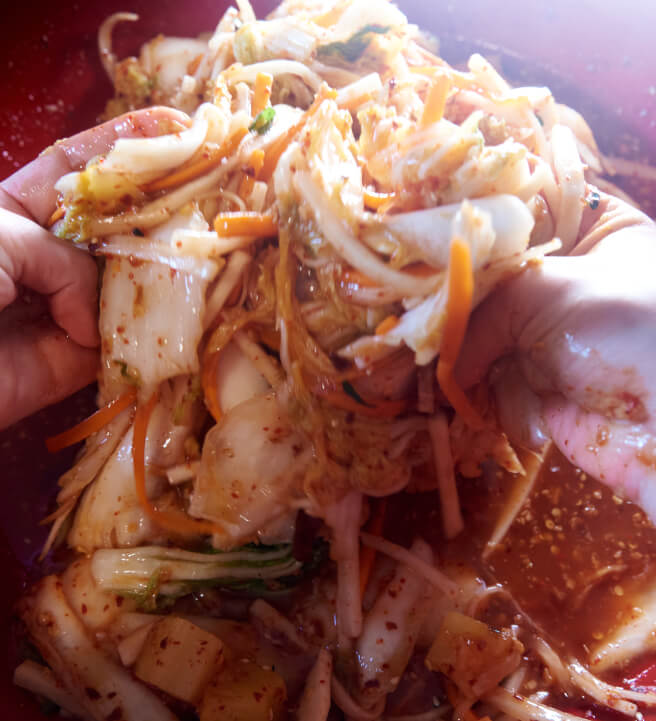 Vegan Fizzy Kimchi Making Demo