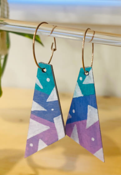Vibrant Wooden Earring Decorating Workshop