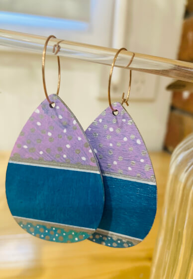 Vibrant Wooden Earring Decorating Workshop