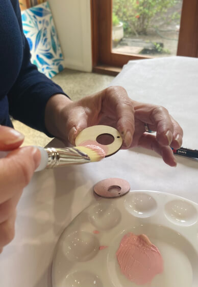 Vibrant Wooden Earring Decorating Workshop