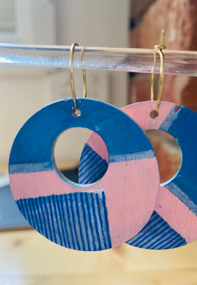 Vibrant Wooden Earring Decorating Workshop