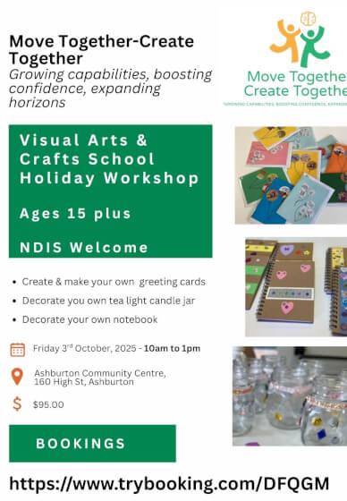 Visual Arts and Crafts School Holiday Workshop