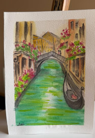 Watercolor, Oil Painting, and Texture Art Class