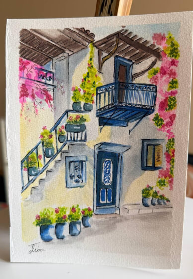 Watercolor, Oil Painting, and Texture Art Class