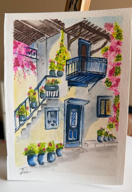 Watercolor, Oil Painting, and Texture Art Class