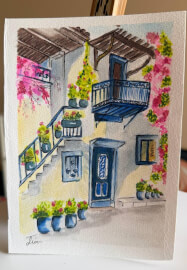 Watercolor, Oil Painting, and Texture Art Class