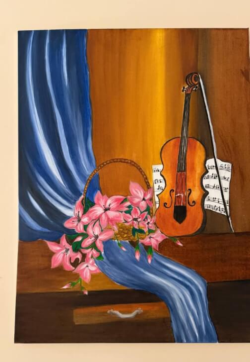 Watercolor, Oil Painting, and Texture Art Class