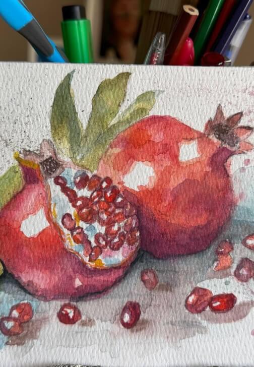Watercolor, Oil Painting, and Texture Art Class