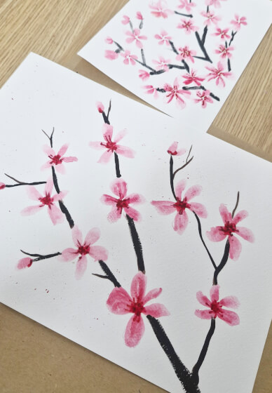 Watercolor Painting Class - Japanese Cherry Blossoms