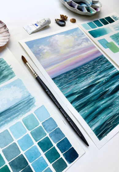 Watercolour and Gouache Workshop: Paint the Ocean