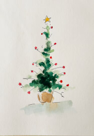 Watercolour Christmas Card Making Workshop