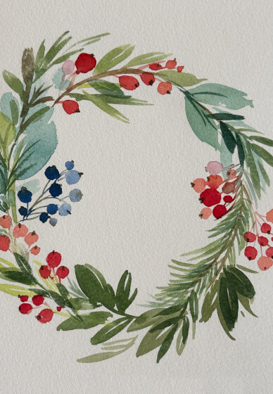 Watercolour Christmas Card Making Workshop