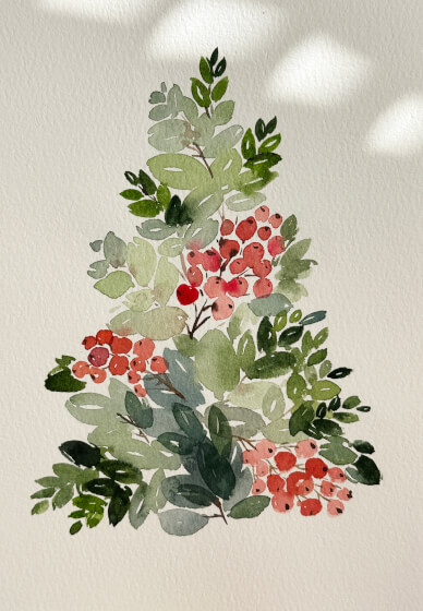 Watercolour Christmas Card Making Workshop
